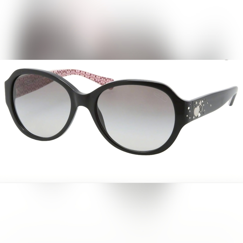 COACH Cameron Black & Pink Sunglasses - FULL SET NEW - Picture 2 of 6